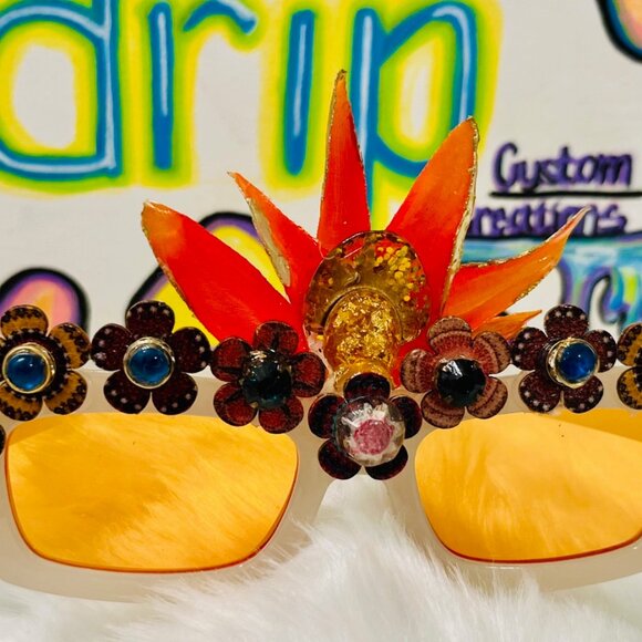 Sunburst Bloom Sunglasses by Drip Creations main image 6